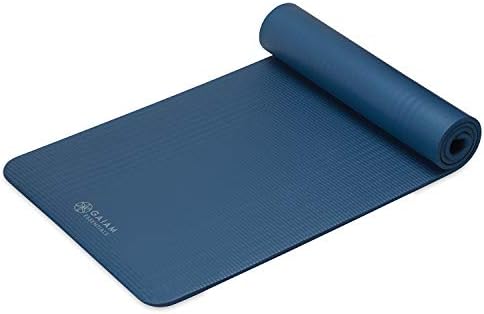 Gaiam Essentials Thick Yoga Mat Fitness & Exercise Mat with Easy-Cinch Carrier Strap,72"L X 24"W X 2/5 Thick, 10mm - Image 9