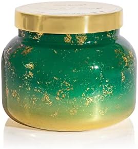 Capri Blue Glimmer Jar Candles - Luxury Holiday Scented Candles for Home - Long Lasting Soy Wax Blend - Scented Holiday & Home Decor - Crystal Pine Oversized Signature Jar (28 oz)