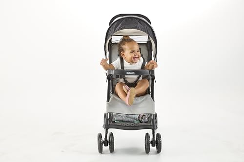 Kolcraft Cloud Plus Lightweight Umbrella Stroller for Toddlers with Reclining Seat, Large Storage Basket, Canopy, Infant & Parent Trays, Compact Fold for Summer Travel, Durable Frame, Slate Gray - Image 9