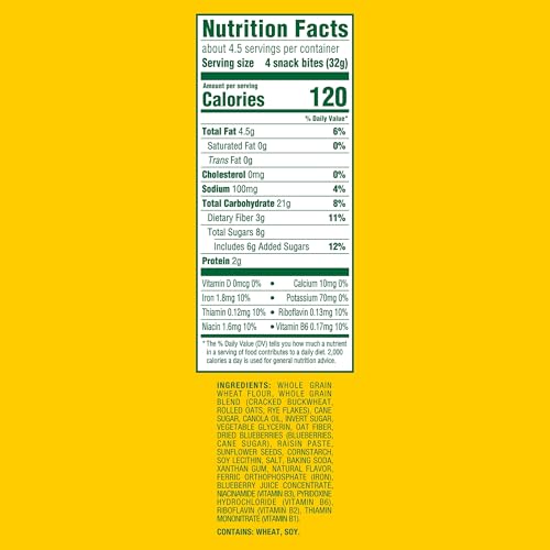 belVita Energy Snack Bites, Blueberry and Sunflower Seed, 5 oz - Image 2