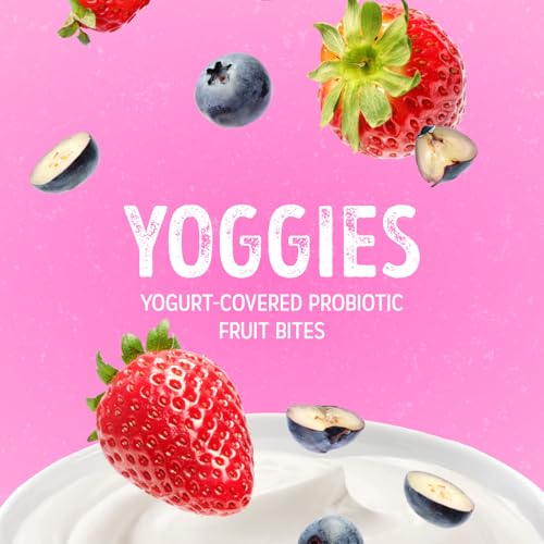 Nature's Garden Probiotic Yoggies Multi Pack, 21oz (Strawberry Yoggies 15x0.7 oz +Mixed Berry Yoggies 15x0.7 oz), Strawberry and Mixed Berry Yogurt Covered Snack, High Fiber, Real Fruit Pieces, No Artificial Flavors or Colors, Snack for Adults - Image 3