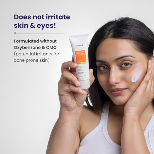 Requil's Oxybenzone, OMC Free Sunscreen for Oily, Sensitive, Acne Prone Skin, SPF 50 PA+++, No White Cast, 50g, Pack of 2 - Image 3