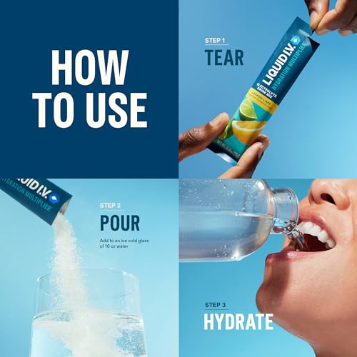Liquid I.V.® Hydration Multiplier - Variety Pack - Lemon Lime, Passion Fruit, Strawberry, Tropical Punch | Electrolyte Powder Drink Mix | 1 Pack (16 Servings) - Image 5