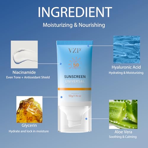 Sun Clear Face Sunscreen SPF 50 for Acne-Prone and Oily Skin, Lightweight and Water-Resistant, Oxybenzone-Free, with Antioxidants for Healthy-Looking Skin – 1.7 fl oz - Image 6