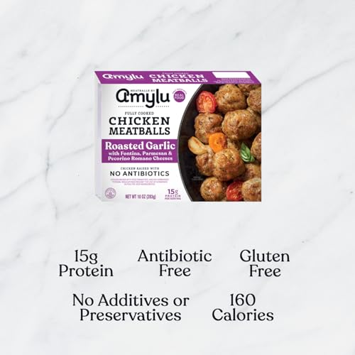 Amylu Roasted Garlic Chicken Meatballs, 10 OZ - Image 4