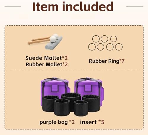 Set Of 7 PCS 440HZ 6-12 Inch Colored Frosted Chakra Quartz Crystal Singing Bowls Sound Healing Instrument with 2 PCS Travel Carry Case Bag for Meditation - Image 6