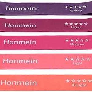 Resistance Bands for Working Out, Exercise Bands with 5 Resistance Levels Fit for Home Fitness, Strength Training, Natural Latex Resistance Band Include Instruction Guide and Carry Bag