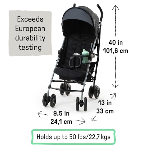 Summer Infant Ingenuity 3Dlite Convenience Stroller, Green–Lightweight Stroller with Aluminum Frame, Large Seat Area, 4 Position Recline, Extra Large Storage Basket–Infant Stroller for Travel & More - Image 8