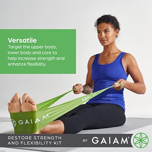 Gaiam Restore Strength and Flexibility Resistance Band Kit Set - Image 4