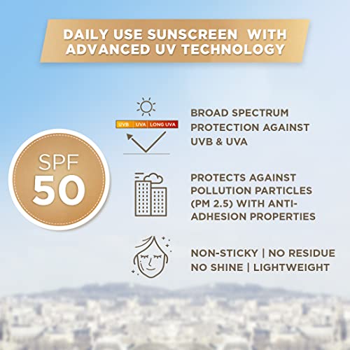 L’Oréal Paris Sunscreen, Lightweight Matte Sunscreen For Oily Skin, UVA & UVB Protection, With SPF 50 PA+++, Matte & Fresh, UV Defender Serum Protector, 50 ml - Image 3