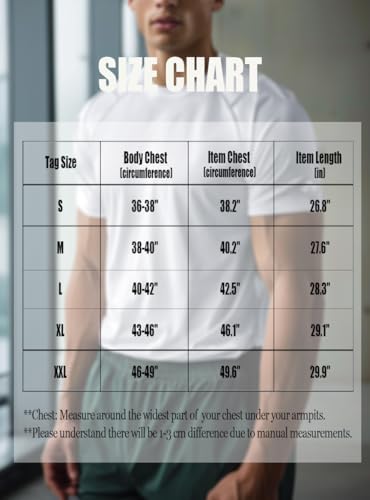 Zengjo Mens Workout Shirts Quick Dry Short Sleeve Athletic Tee Moisture Wicking Top for Running Gym Fitness Training - Image 8