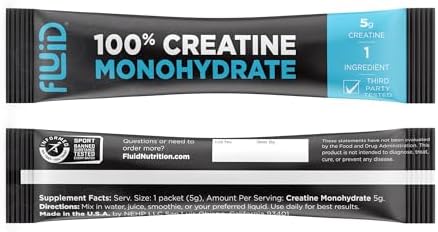 Fluid - Ultra-Fine Micronized 100% Creatine Monohydrate, Informed Sport Certified, Safe for Athletes, 5g Serving (30 Single Servings) - Image 2