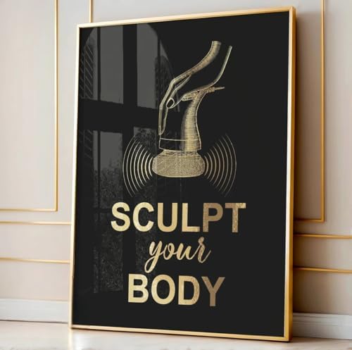 NATVVA Body Sculpting Poster Wall Decor 6 Pieces Contouring Treatment Canvas Art Body Care Procedure Lipo-su-ction Areas Prints Painting Picture Artwork Beauty Salon Med Spa Decoration No Frame - Image 3