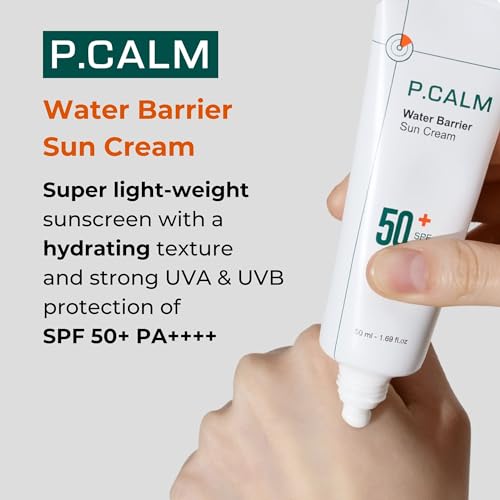 P.CALM Water Barrier Moisturizing Sun Cream Matte-Finish No White Cast SPF 50+ PA++++ Vegan Calming Moisture Daily Sunscreen for Dry Oily Sensitive Skin Korean Skincare 3.4 Fl Oz - Image 2