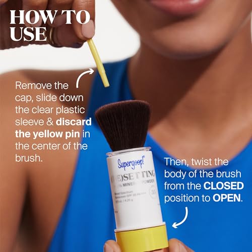 Supergoop! (Re) setting Mineral Powder, Translucent - 0.15 oz - Makeup Setting Powder + Broad Spectrum SPF 35 PA+++ Sunscreen - With Ceramides, Olive Glycerides & Coated Silica Spheres - Image 7