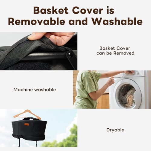 【One-Pull Open Ver.】 PETTENA One-Touch Foldable Dog Stroller for Small Dogs Cats up to 44 Lbs, Cat Stroller for 2 Cats, Large Space, Black - Image 9