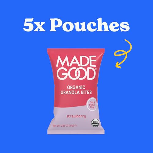 MadeGood Organic Strawberry Granola Bites, 5ct x 0.85oz - Image 6