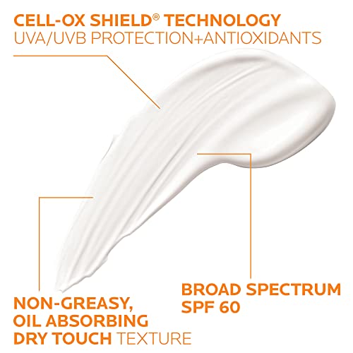 La Roche-Posay Anthelios Clear Skin Sunscreen Dry Touch SPF 60, Oil Free Sunscreen For Face, Oil Absorbing, Broad Spectrum SPF + Antioxidants, Non-Greasy, Oxybenzone Free, Travel Size - Image 4
