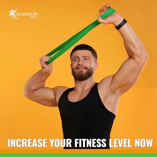 SmarterLife Resistance Bands for Working Out, Latex-Free Exercise Bands for Women, Men, 5 Extra Wide Workout Bands for Weight Loss, Home Gym, Booty Bands, Physical Therapy Bands, Workout Guide - Image 7