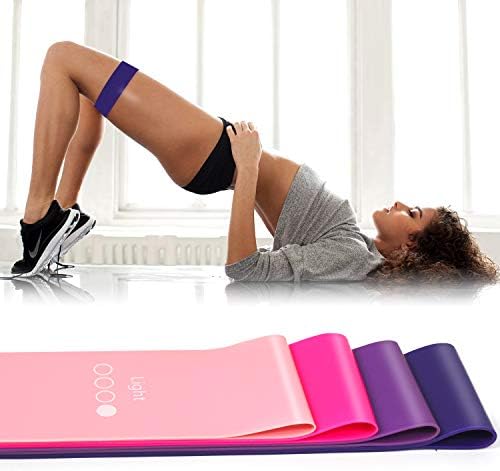 Mini Loop Resistance Bands with User Guide and Carry Bag, Exercise Bands for Legs and Butt Stretching Workout Home Yoga Fitness Training Equipment 12" x 2" - Image 6