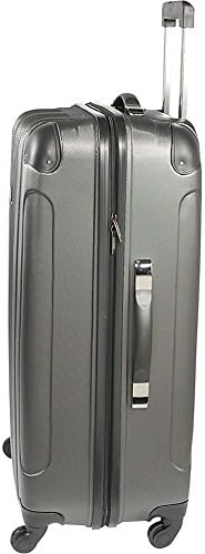 Kenneth Cole REACTION Out of Bounds Lightweight Hardshell 4-Wheel Spinner Luggage, Charcoal, 28-Inch Checked - Image 5