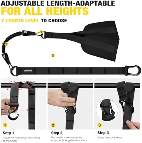 Pull Up Assistance Bands, Resistance Bands for Pull Up Bar Workout, Adjustable Heavy Duty Pull Up Assist Equipment with 4 Assistance Bands, Home Gym Fitness Exercise Strength Training - Image 7