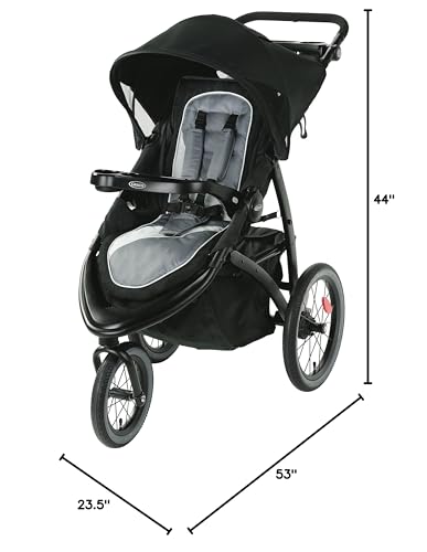 Graco FastAction Jogger LX Stroller - Drive, Convenient One-Hand Fold, ICS Compatible, Ideal for Parents on the Go - Image 9