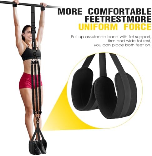 Pull Up Assistance Bands, Resistance Bands for Pull Up Bar Workout, Adjustable Heavy Duty Pull Up Assist Equipment with 4 Assistance Bands, Home Gym Fitness Exercise Strength Training - Image 9