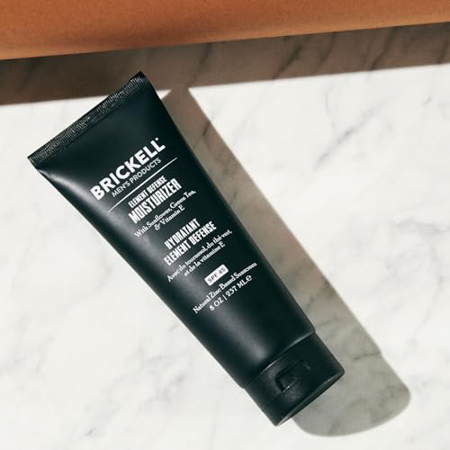 Brickell Men's Element Defense SPF45 Moisturizer for Men, Natural & Organic, Zinc Oxide Mineral Sunscreen, Hydrates and Protects Skin Against UVA/UVB Rays, 8 Ounce, Unscented - Image 3