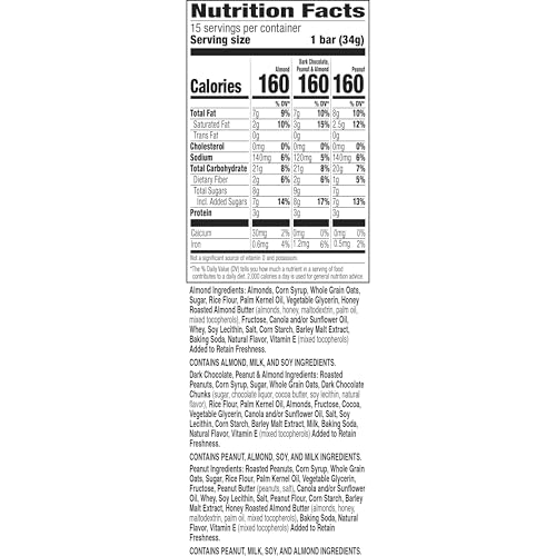 Nature Valley Sweet and Salty Nut Granola Bars, Variety Pack, 15 Bars, 18 oz - Image 2