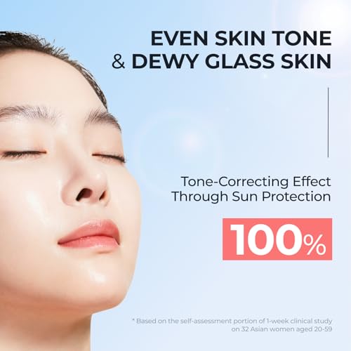 SPF 50 DOMINAS Tinted Sunscreen Moisturizer (1.7fl oz) - Tone Correction, Korean Skin Care, Broad-Spectrum UV Defense Sunblock, Water-in-Oil Formula for Lightweight, Panthenol, Sun Cream - Image 6