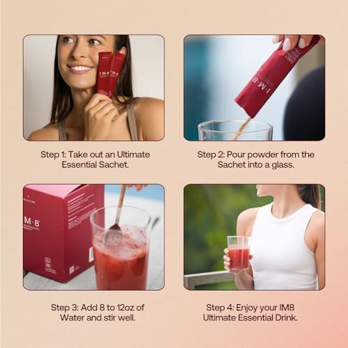 IM8 Daily Ultimate Essentials All-in-One Multivitamin Supplement, 92 Nutrient Rich Ingredients CoQ10, Probiotics, Vitamins, Greens, Gluten Free, Vegan, Acai Mixed Berry (30 Servings, Travel Packs) - Image 8