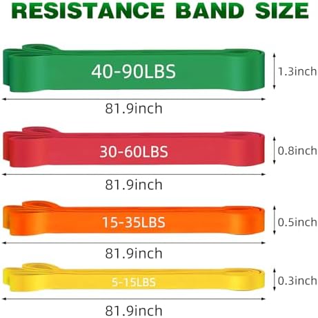 Resistance Bands for Working Out, Pull Up Assist Bands Set, Workout for Women and Men, Exercise Bands,Training, Plasticity, Physical Therapy at Home/Gym - Image 2