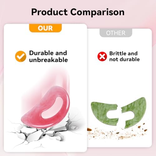 Body Gua Sha Tool Cellulite Guasha Tool for Body Body Massage Tools (Natural Resin) Lymphatic Drainage Tool Guasha Tool for Face，Back, Legs, Women's Body Shaping Tools (Pink) - Image 6
