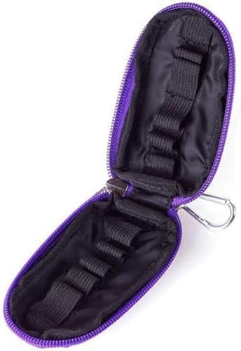 1Pc Purple (Without Bottle) Portable Small Essential Oils Keychain Pouch Kit for 5/10/15ml Carrying Travel Bag for Oil Bottles Travel Cases Tools and Accessories - Image 8