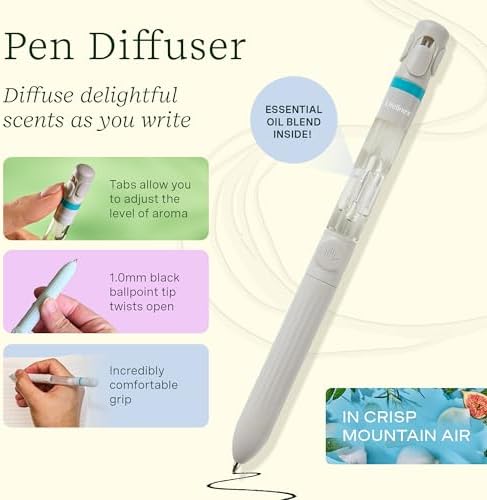 Lifelines Sensory Essentials Travel Set - Includes Everyday Aromatherapy Diffuser, Fidget Grounding Stone, Pen Diffuser & 3 Essential Oil Blends - Unique Sensory Gifts for Women & Men - Image 5