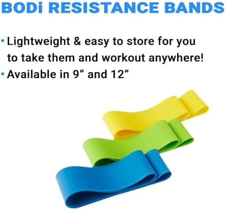 Beachbody Resistance Bands for Booty and Thigh Workouts, Unisex Strength Workout Exercise Loops for Women & Men, Light, Medium & Heavy Resistance Levels, 12 Inch, 3 Pack - Image 2