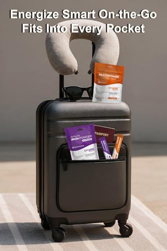Go Wise On The Go Multivitamin Powder - Natural Berry Flavor - 14 Convenient Stick Packs - Portable Vitamin Supplement for Travel, Daily Nutrition, Energy and Immune Support for Men and Women - Image 8