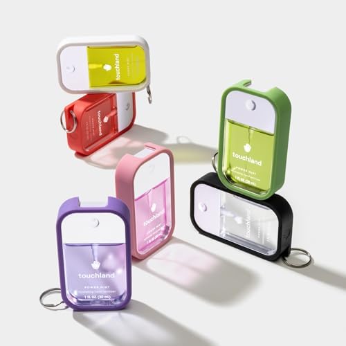 Touchland Hand Sanitizer Mist Case 30 ml., Protective and Stylish Hand Sanitizer Spray Accessory, Silicone Case with Keyring, Bubblegum Pink - Image 4
