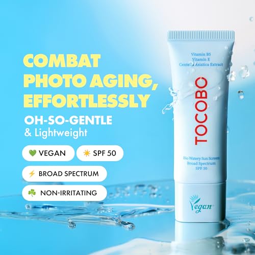 Bio Watery Sunscreen SPF 50 Broad Spectrum Korean Facial Sun Cream with Hyaluronic Acid - Lightweight Daily Face Sunblock Lotion - Vegan, Hypoallergenic, Oxybenzone-Free 1.35 fl oz - Image 4