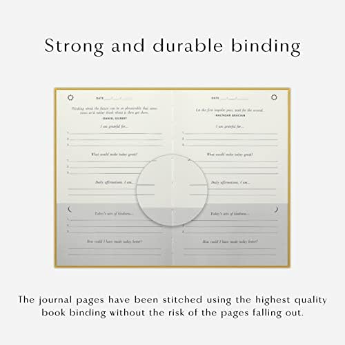 The Gratitude Journal : More Happiness, Positivity, Affirmation, Productivity, Mindfulness & Self Care - A Simple Undated Hardcover Daily Guide Planner for Women & Men (Sunshine Yellow) - Image 6