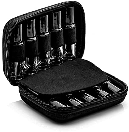 Essential Oil Carrying Case Holds 10 Bottles (5/10/15ml), Hard Shell Roller Bottles Storage Bag, Travel Portable Essential Oils Bottles Organizer