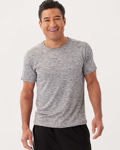 Real Essentials 5 Pack Men’s Short Sleeve Dry Fit T-Shirts – Moisture Wicking Athletic Workout Gym Fitness Casual Tees - Image 6