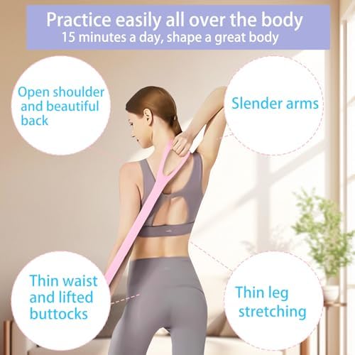 Figure 8 Resistance Bands for Yoga Pilates and Fitness Elastic Stretching Resistances Band for Arms, Back, Shoulders, and Chest Workouts, Versatile Pilates Equipment for Women and Men (3 Pack) - Image 3