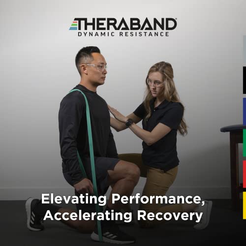 THERABAND High Resistance Bands, Set of 4 Elastic Super Bands for Improving Flexibility, Injury Rehab, & Full Body Workouts, Heavy Duty Stretch Bands for Exercise, Light, Medium, Heavy, X-Heavy Bands - Image 5