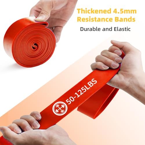 Exercise Bands，Set of 6 Resistance Bands for Working Out,Pull Up Bands Set,at Home Workout Equipment,Workout Bands for Men and Women,Instruction Guide and Carry Bag Included - Image 7