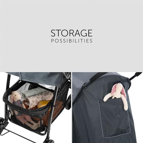 hauck Lightweight and Compact Travel Baby/Toddler Foldable Stroller, Sport, Charcoal/Stone - Image 8