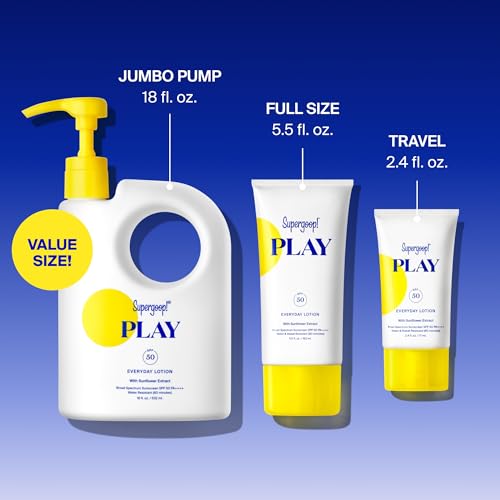 Supergoop! PLAY Everyday Lotion SPF 50 - Broad Spectrum Body & Face Sunscreen for Sensitive Skin - Great for Active Days - Fast Absorbing, Water & Sweat Resistant - 2.4 fl oz - Image 7