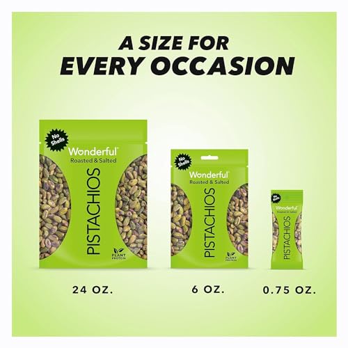 Wonderful Pistachios No Shells, Roasted & Salted Nuts, 6 Ounce Resealable Bag, Protein Snacks, Gluten Free, Healthy Snacks for Adults - Image 8