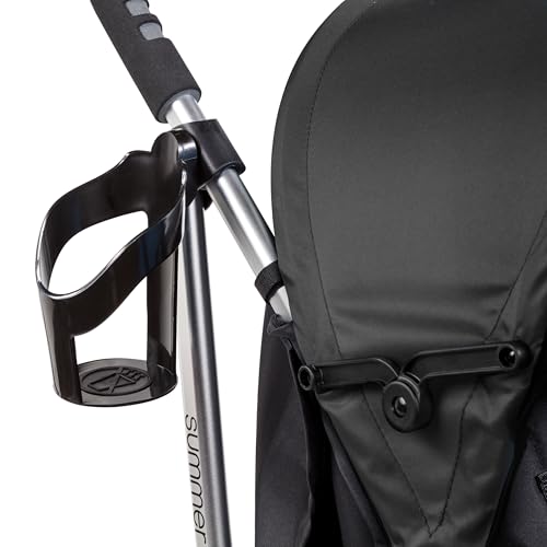 Bright Starts 3Dlite Convenience Stroller, Black - Lightweight Stroller, Large Seat Area, Mesh Siding, 4 Position Recline, Extra Large Storage Basket, Infant Stroller for Travel - Image 8